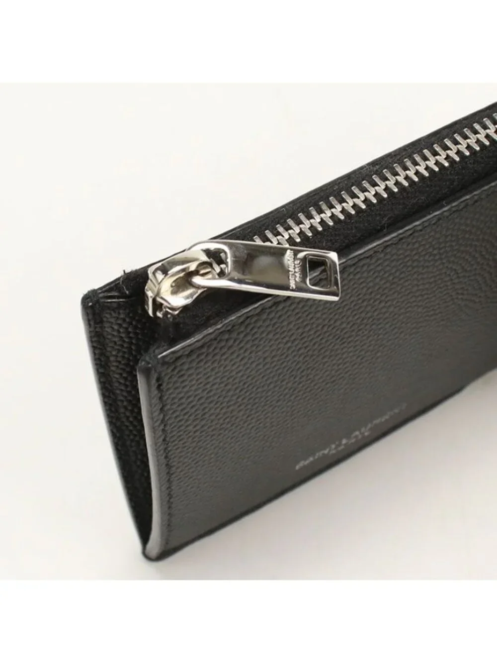 ★SOLD★ Saint Laurent Fragment Zip Pouch Coin Case Calf - Picture 5 of 6